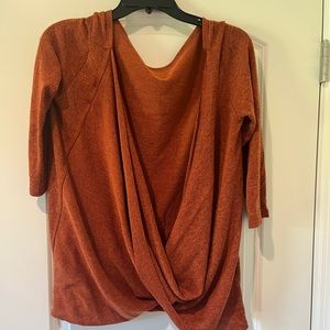 Burt Orange open back sweater:L